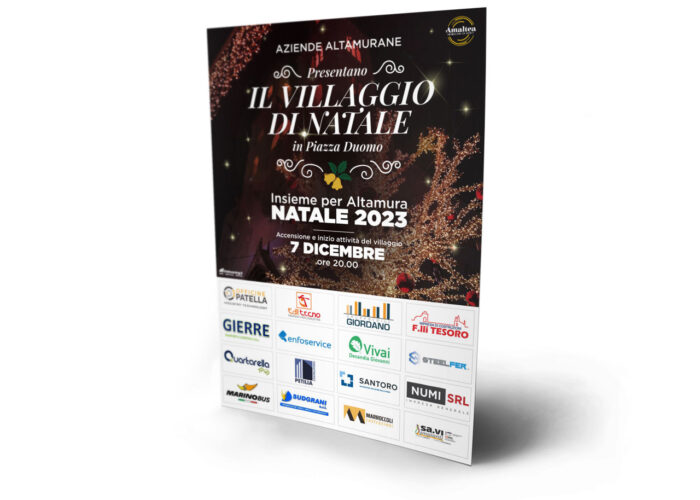 Locandina evento “Villaggio di Babbo Natale”